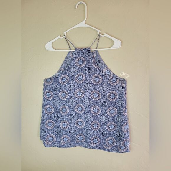 Paper Crane geometric halter tank top, size M - Picture 5 of 7